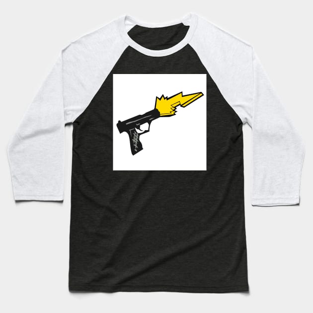 Lightening blaster Baseball T-Shirt by Allan0330